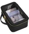 BG764 BagBase Boutique Clear Window Travel Case Black colour image